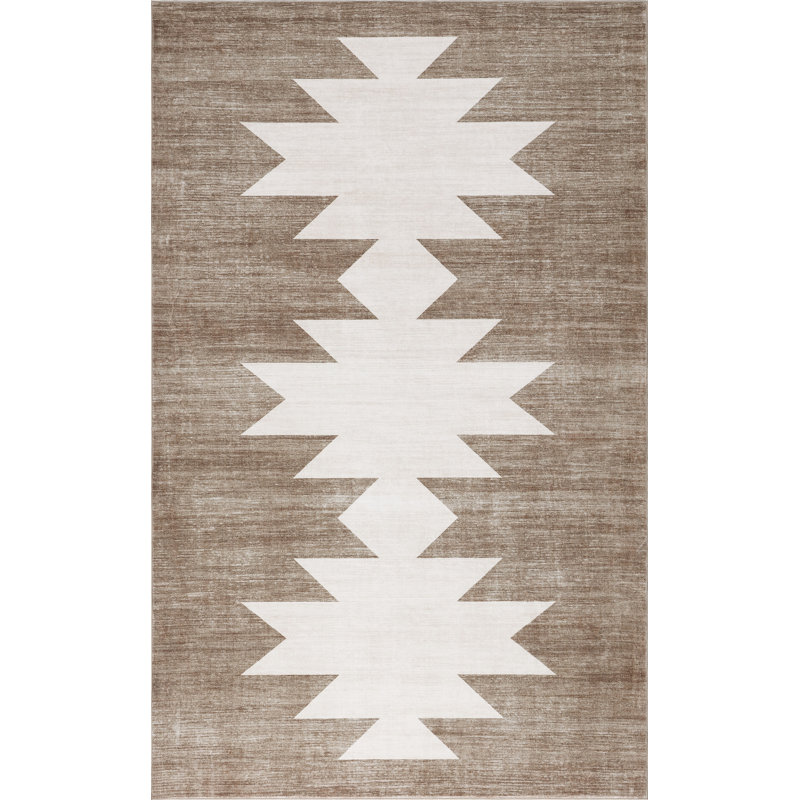 Tapis antidérapant Peyton Minimalist, Beige/Cream, Rectangle 8' x 10'