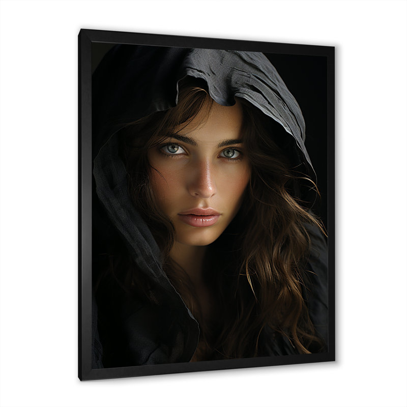 Black Incantations Woman Elegance - Imprimé, H 20 po x l 12 po x P 1 po, Cadre simple noir