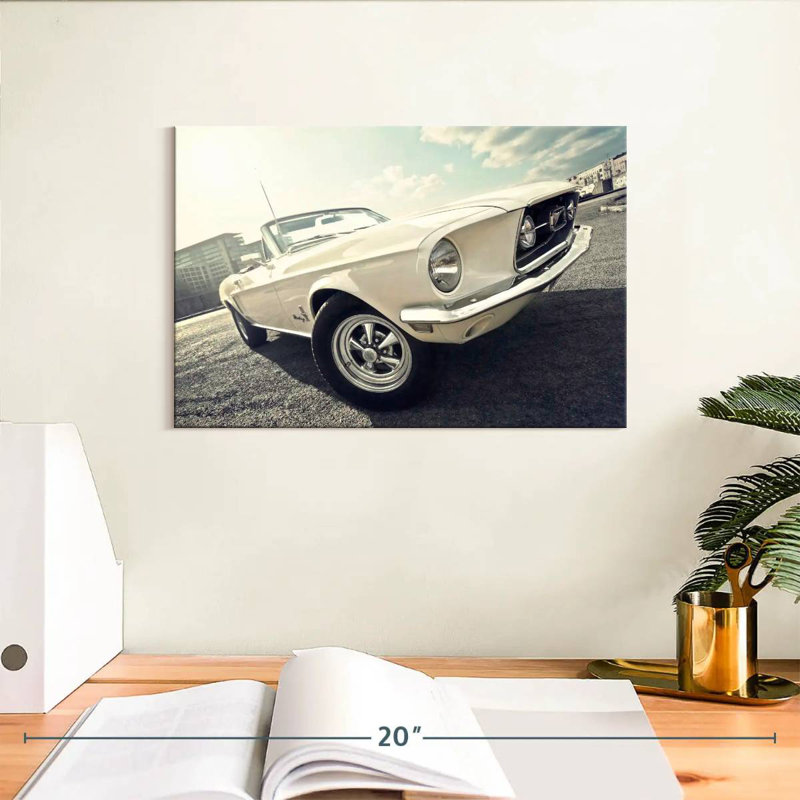 Voiture décapotable Ford Mustang de 1968, H 8 po x l 12 po