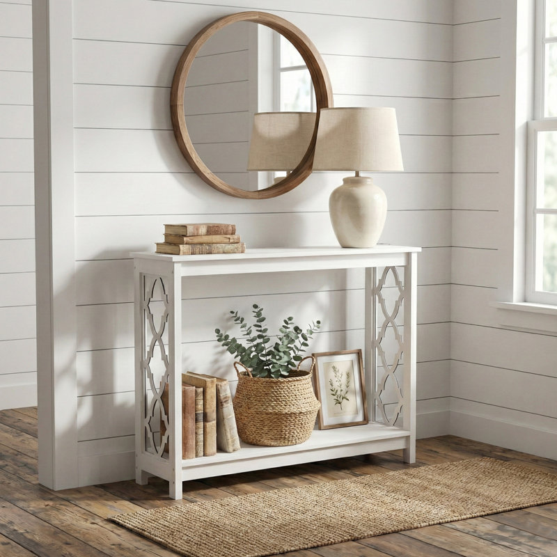 Console 38,1 po Chessani, Blanc perle