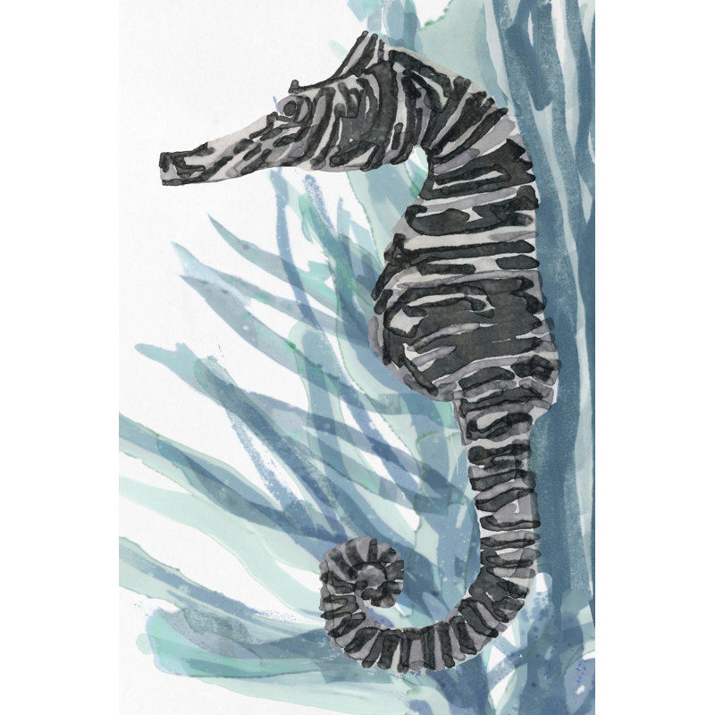 Hippocampe zébré II, H 48 po x l 32 po