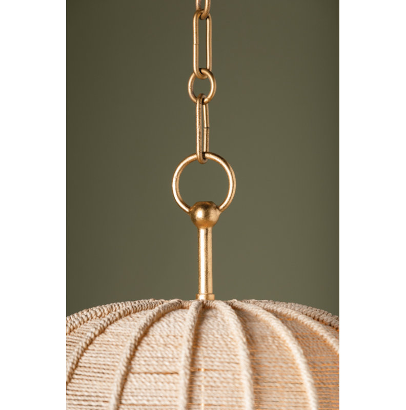 Lonnie Light Pendant, 20" H x 15.25" W x 15.25" D