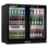 36 Inch Back Bar Cooler With 2 Glass Doors, Under Counter Beverage Refrigerator, 7.4 Cu.ft. Commercial Counter Height Bar Fridge With Led Lighting For Beer Soda Wine, Etl Nsf7 Approved, Black
