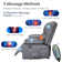 53.1'' Faux Leather Reclining Loveseat with Massage&Heat Function