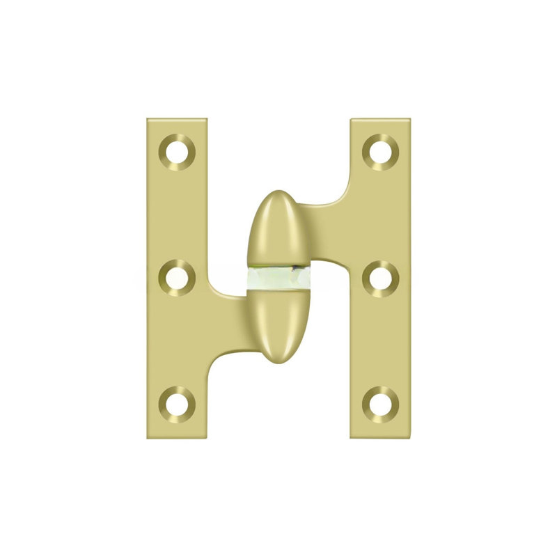 Butt Bearing Hinge, Polished Brass
