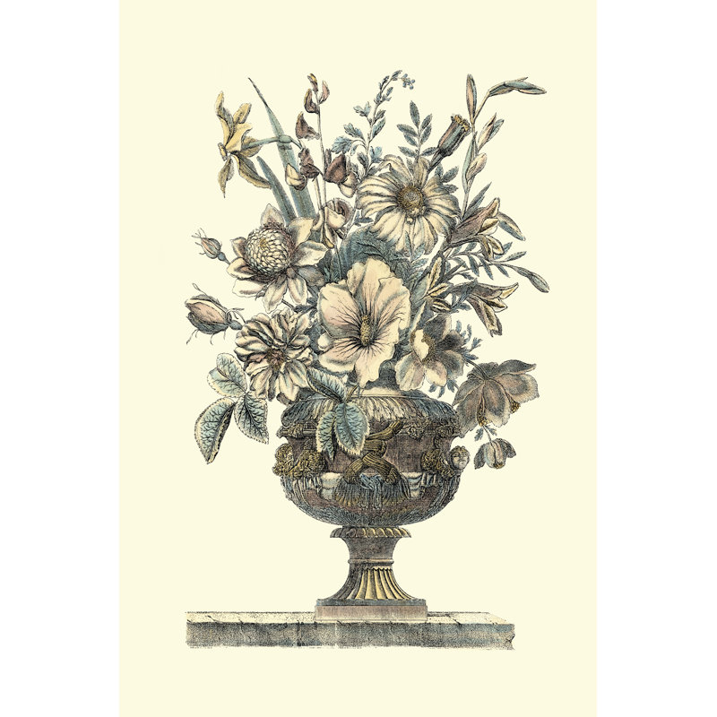 Flowers In An Urn II (Sepia) by Beth Anne Creative - Wrapped Canvas Painting, 46cm H x 30cm W x 3.8cm D
