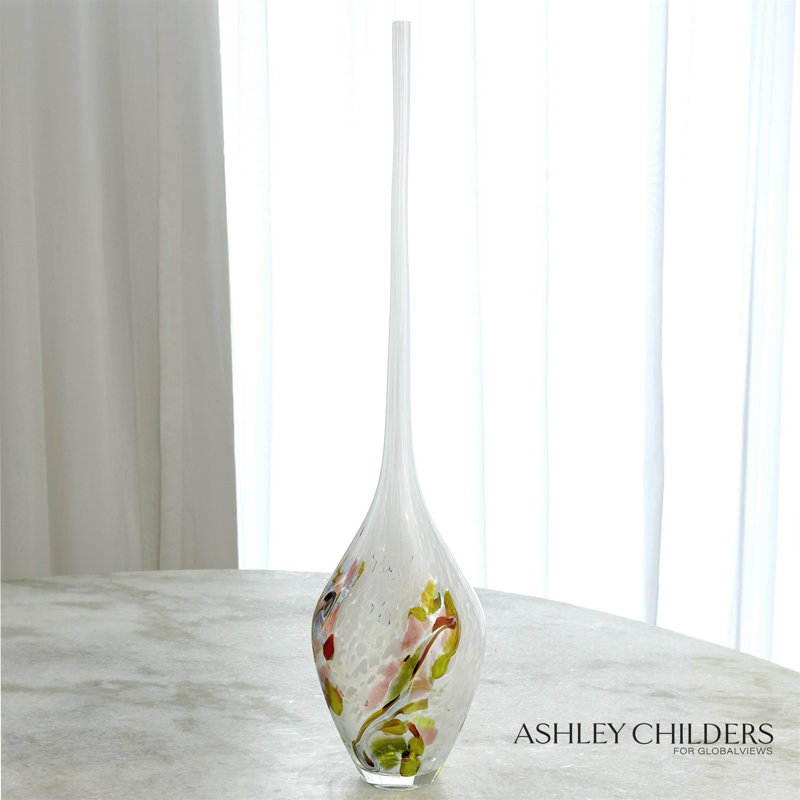 Long Stem Vase-Multicolor-Lg