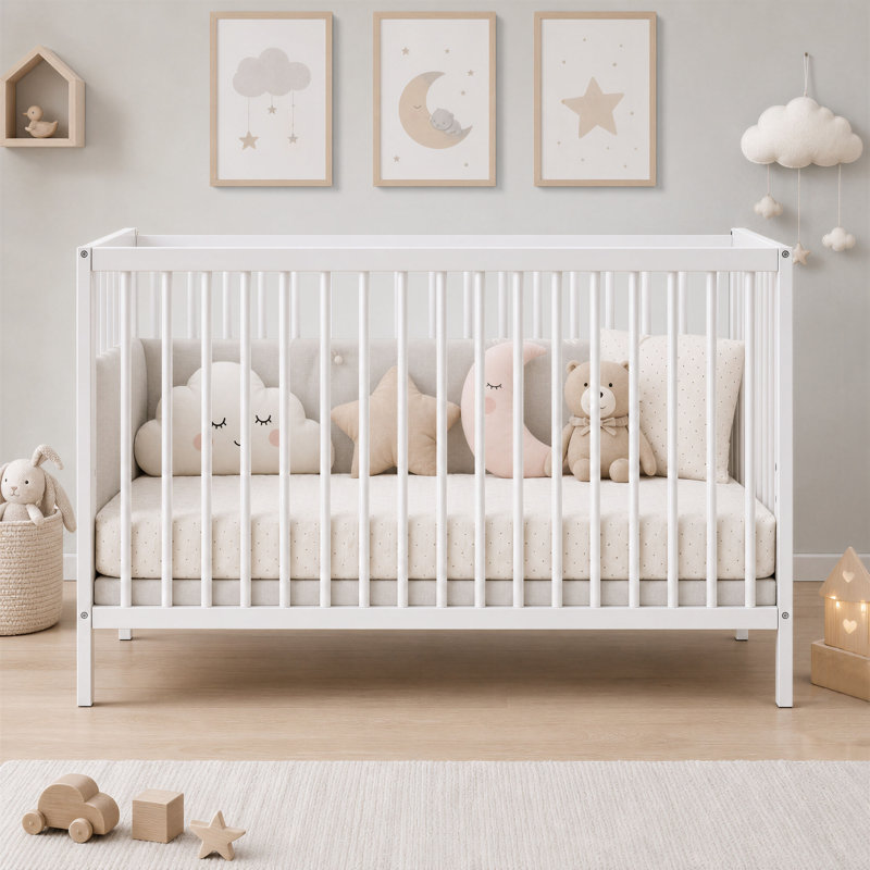 3 Cot Bed, White
