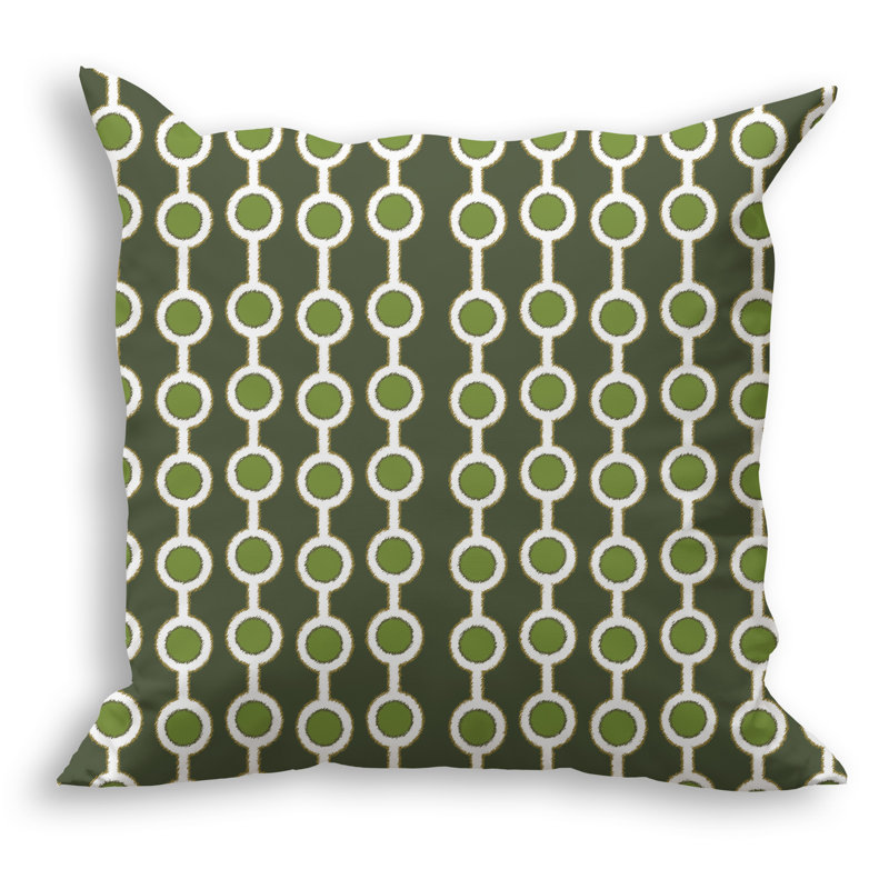 Geometric Outdoor Reversible Throw Pillow, 24" x 24"