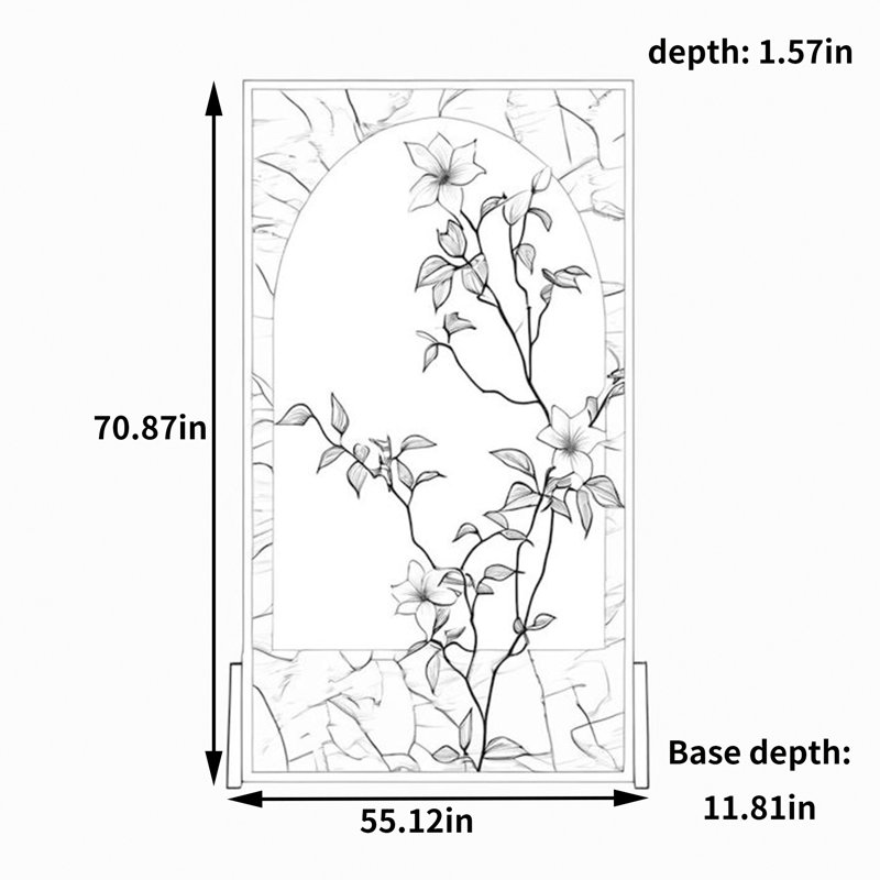 Hesiodos, 70.87" H x 55.12" W x 11.81" D