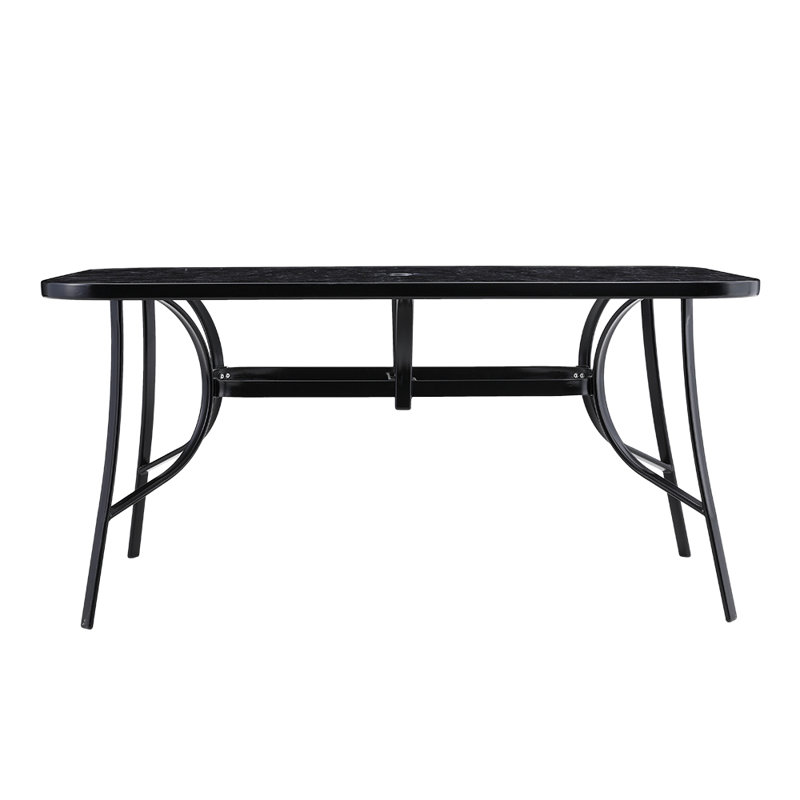 Rectangular Outdoor Table, 72.5" H x 150" W x 90" D