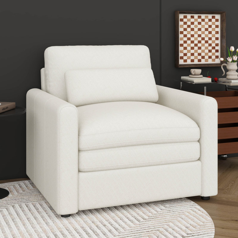 Canapé rembourré 31,9 po, Beige
