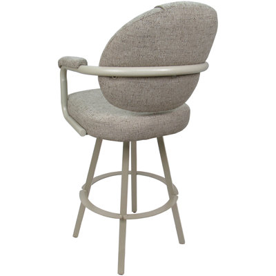 Leandra Swivel Extra Tall Metal Bar Stool 34" - Warren Base