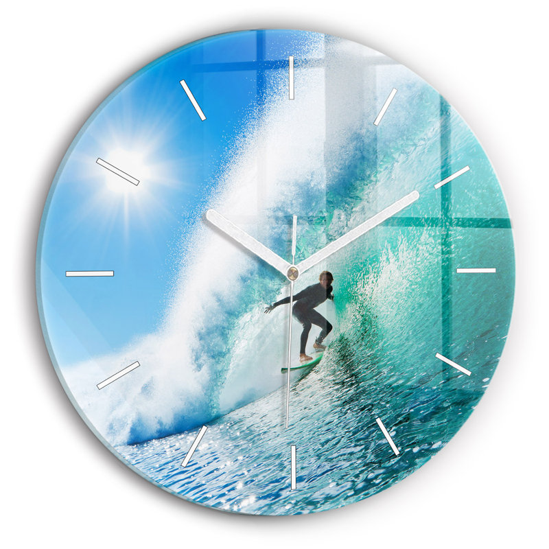 Glass Wall Clock