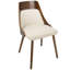Chaise d'appoint rembourrée en bois massif Hassen-641294869