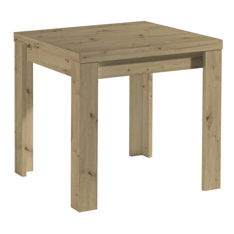 Shekhar Dining Table, Knotty Oak, H78 x L80 x W60cm