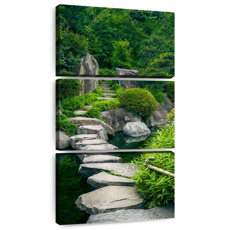 Parc zen japonais, H 32 po x l 15 po