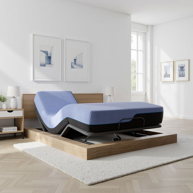 Matelas en mousse de latex et ressorts de 12 po Marcela, Très grand séparé