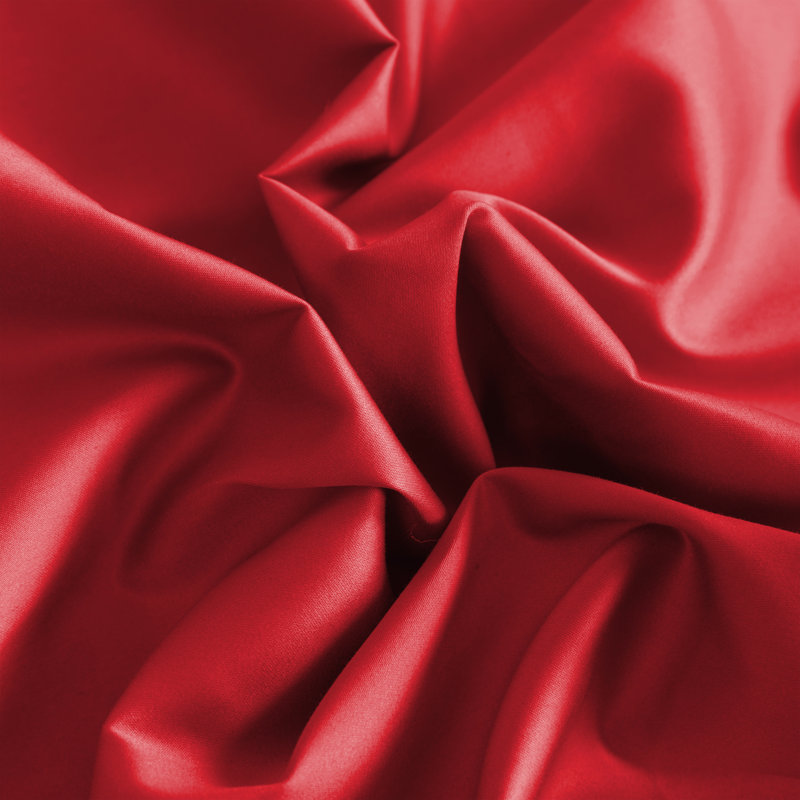 Cotton Sham Set, Red, Queen