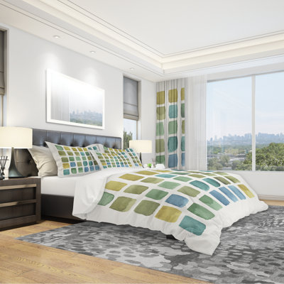 Geometric Maze Duvet Cover Set