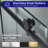 Vital 56"–60" W x 76" H Single Sliding Frameless Shower Door | 3/8" (10mm) Thick Tempered Glass | Stainless Steel Hardware | Safe & Shatter-Resistant-55180736