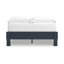 Lit plateforme Cian, style Shaker, structure en bois bleu marine-107717780