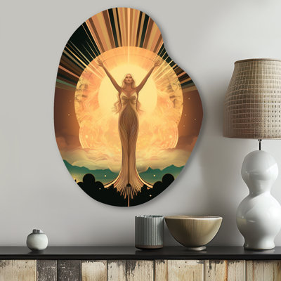 Sharpay - Woman Avant-Garde Pear Shape Assymterical Metal Wall Art