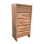 Platon Solid Wood 60cm W 5 - Drawer Chest of Drawers