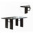 1Pc Dining Table Only Solid Wood Glass Insert Rectangle Table(Only Table)