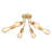 Fashionette 6-Light 14.76" Sputnik Sphere Industrial Linear Semi Flush Mount Ceiling Light-1910737018