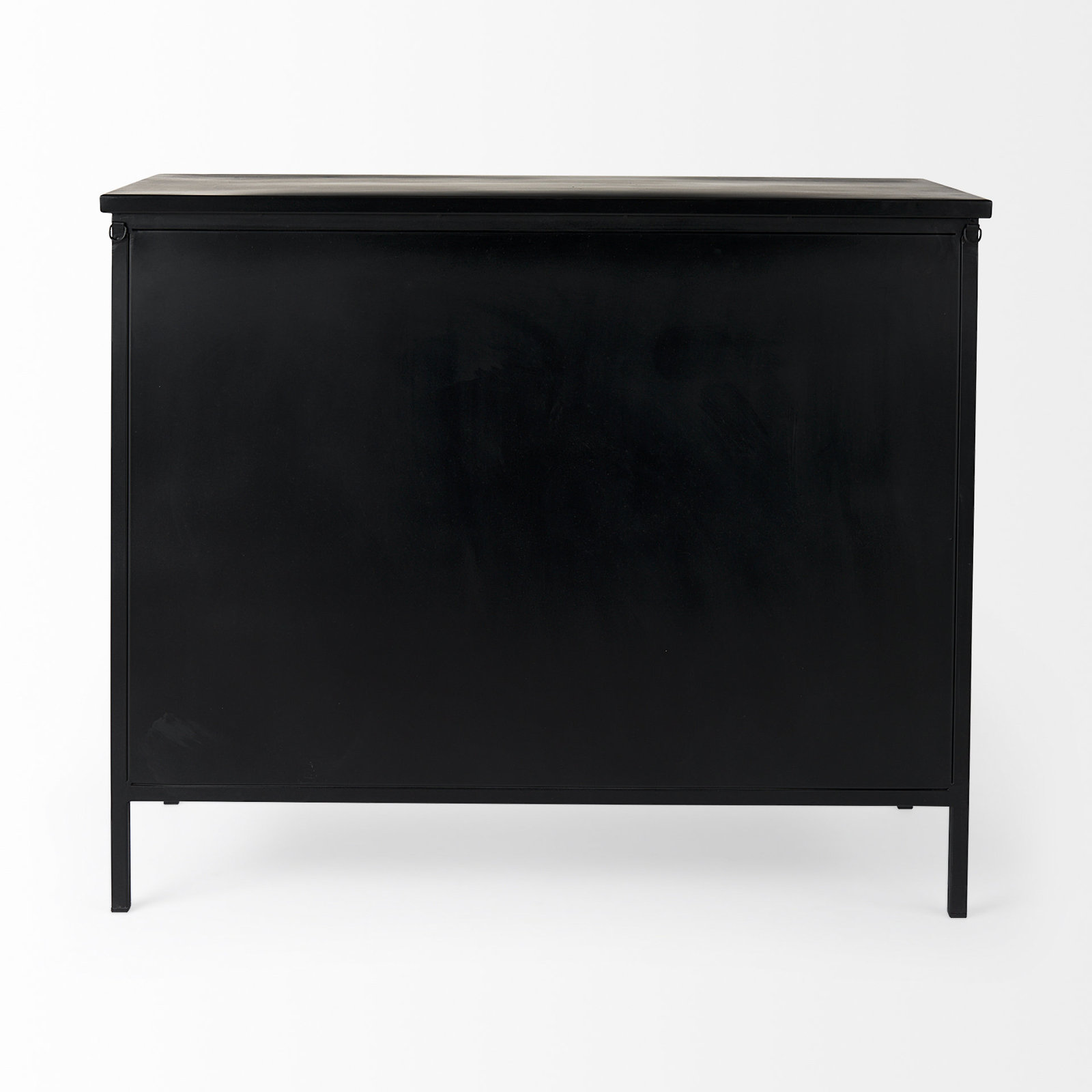 Diego 2-Door Iron Accent Cabinet