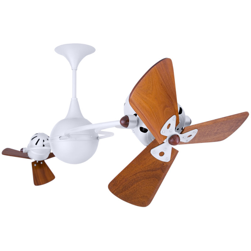 62" Italo Ventania 3 Blade Ceiling Fan, White