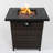 28Inch Wicker Square Fire Pit Table