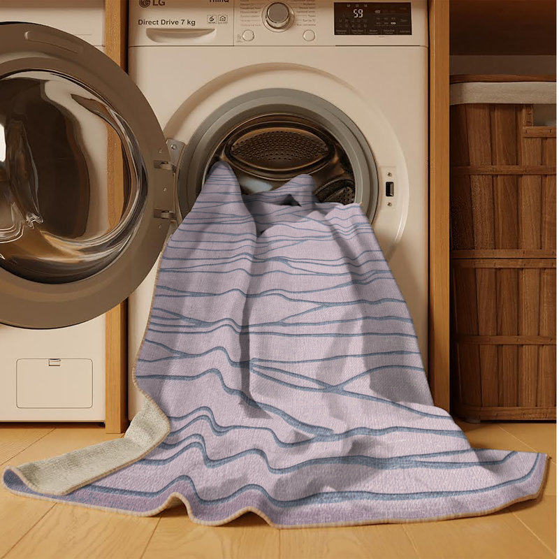 Tapis beige lavable à la machine