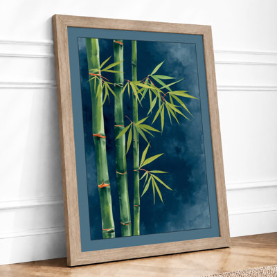 Bamboo in Stillness Japandi - Framed Print
