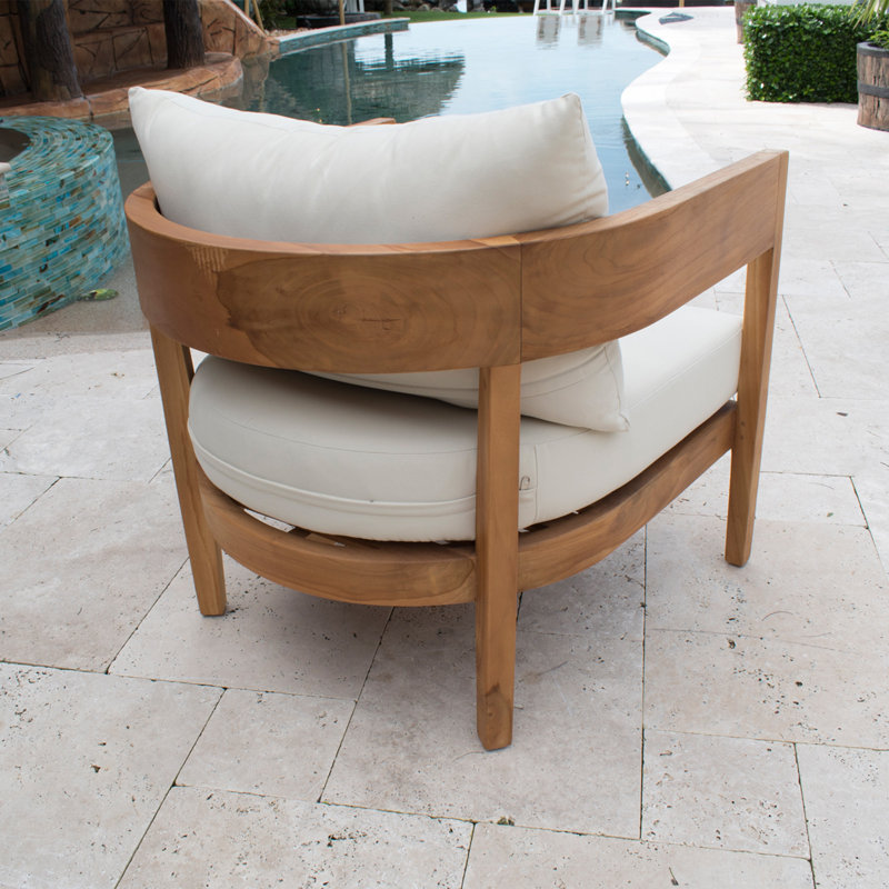 Teak Outdoor Lounge Chair, Standard