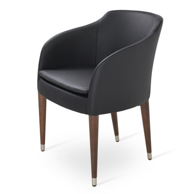 Buca Wood Dining Chair With Gold Ring