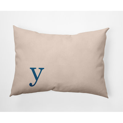 Modern Monogram Indoor/Outdoor Throw Pillow