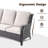 6 - Person Patio Conversation Set with Cushions-821603963-821603962
