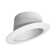 Sloped Ceiling 6" Recessed Baffle Trim