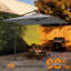 Parasol en porte-à-faux 98,4 po Dailan-282169698