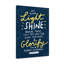 Let Your Light Shine Matthew 5:16 1 Piece Wrapped Canvas Wall Art-731090644