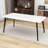 Jatarius Porcelain Dining Table with White Ceramic Tabletop-1538305465