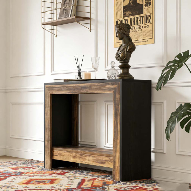 Table de canapé avec rangement ouvert Farmhouse