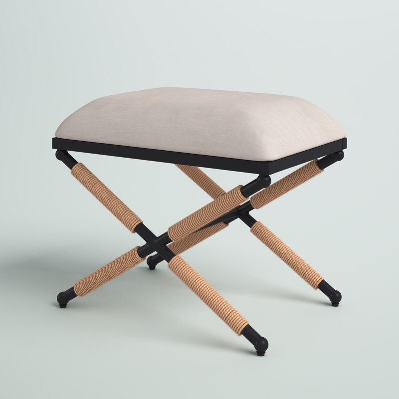 Nyxton Upholstered Ottoman, Beige