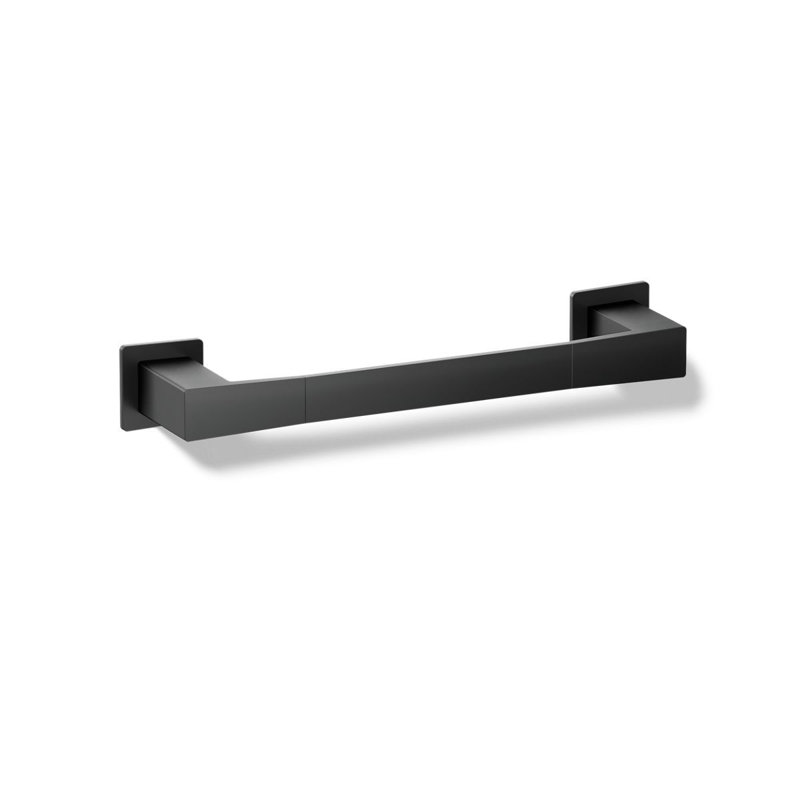 Honesty Towel Bar, Matte Black, 12"W