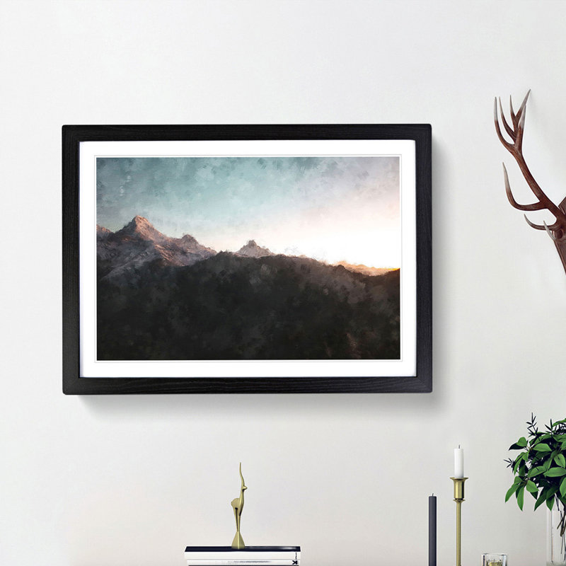 Annapurna Circuit Trek in Nepal - Framed Print, 33cm H x 45cm W x 2cm D, Black Framed