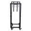 Nazime 31.5" H Black Metal Log Rack with Wheels