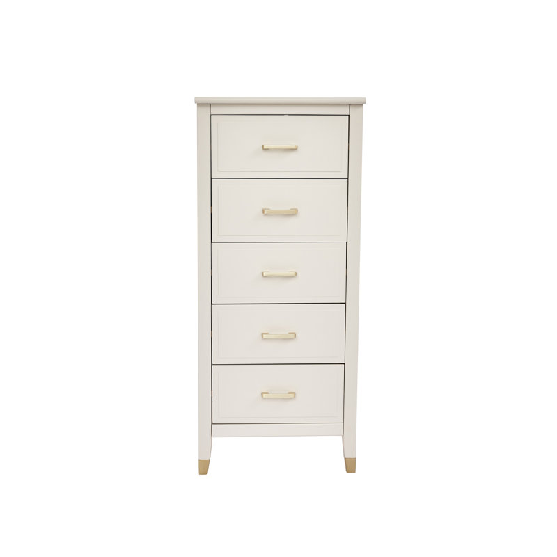 Olivette 5 - Drawer Chest of Drawers, White