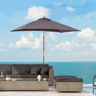 Cyr 2m x 1.5m Garden Parasol Umbrella